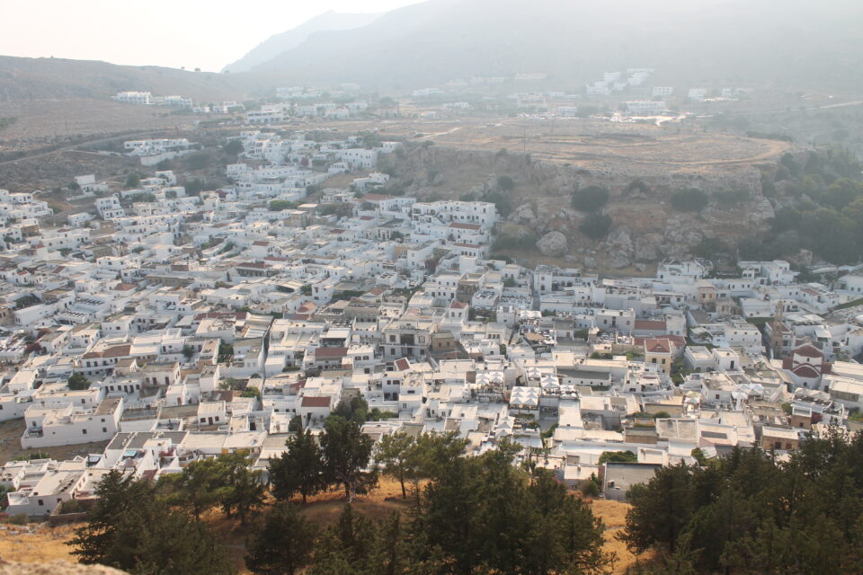  vista dall'Acropoli di Lindos