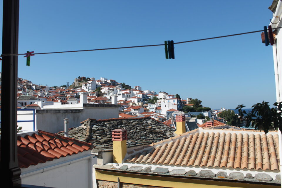 la vista dalla camera Aggela Guesthouse, Skopelos 