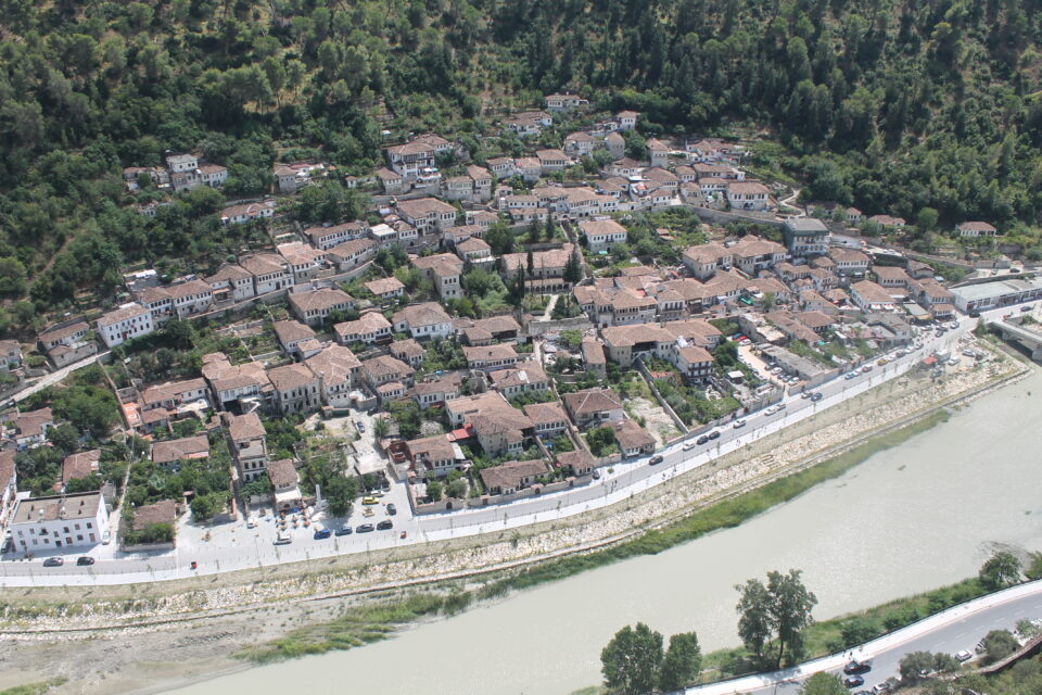 Vista dalla cittadella Berat 